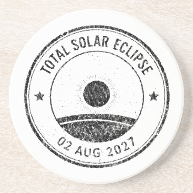 Sonnenfinsternis vom 2. August 2027 Getränkeuntersetzer (Vorne)