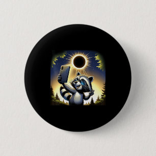 Sonnenfinsternis Waschbär tragen am 8. April Button