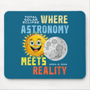 Sonnenfinsternis, wo Astronomie Kunst trifft Mousepad