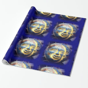 Sonnenfläche/Mondfläche Geschenkpapier