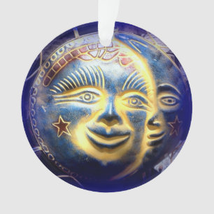 Sonnenfläche/Moon-Gesichtsverzierung Ornament
