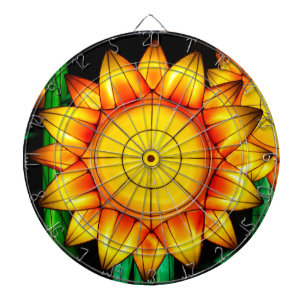 Sonnenflare Sonnenblumen  Dartscheibe