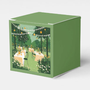 Sonnenfrohe Garten-Abschlussfeier Geschenkschachtel