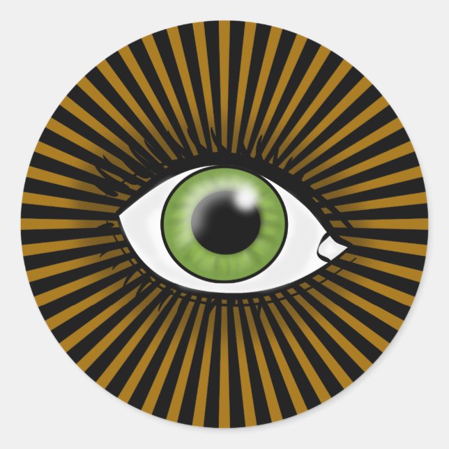 Sonnengauge Runder Aufkleber (Vorderseite)