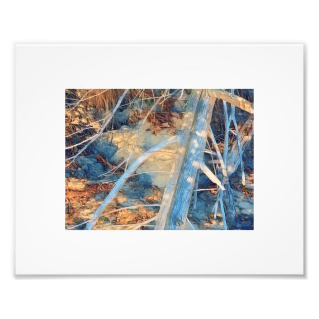 Sonnengebleichter Rustikaler Küstenstreifen Fotodruck (Vorne)