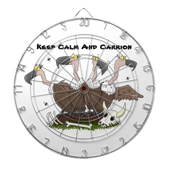 Sonnengeier Spaß Cartoon Dartscheibe (vorne)