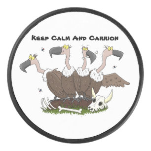 Sonnengeier Spaß Cartoon Eishockey Puck