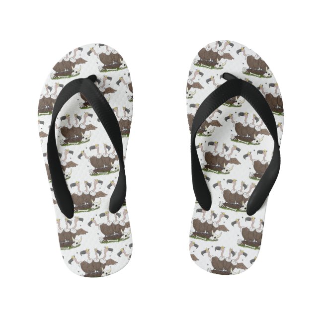 Sonnengeier Spaß Cartoon Kinderbadesandalen (Fußbett)