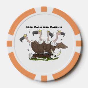 Sonnengeier Spaß Cartoon Pokerchips