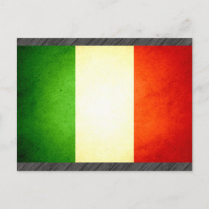 Sonnengeküsste Italienflagge Postkarte