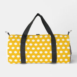 Sonnengelb-weiße Punkte-Muster-Kunst Duffle Bag