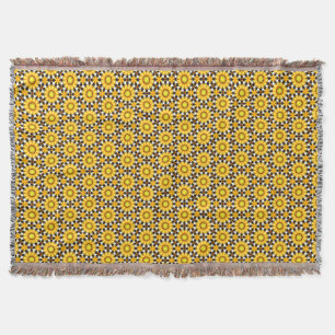 Sonnengelbe Blüten Whimsical Throw Blanket Decke