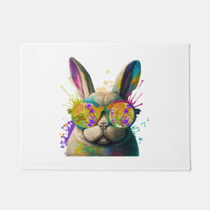 Sonnengesicht Cool Osterhase mit Brille Fußmatte