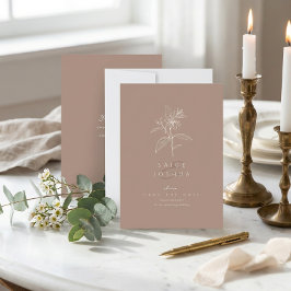 Sonnengewaschene Gartenhochzeit Rose Braun ID1283 Save The Date