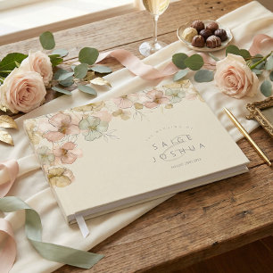 Sonnengewashchene Garten-Blumen-Hochzeit ID1283 Gästebuch
