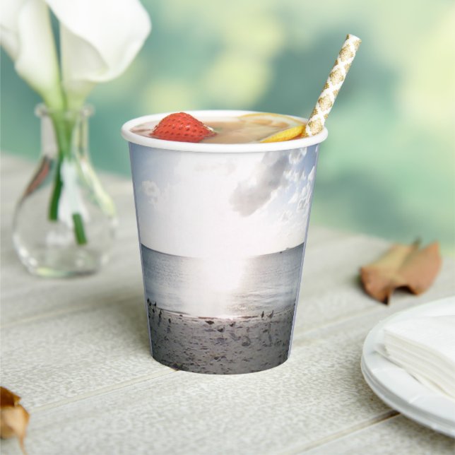 Sonnenglanz am Strand Pappbecher (In Situ)