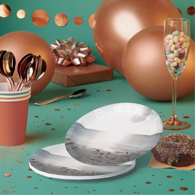 Sonnenglanz am Strand Pappteller (Multi)