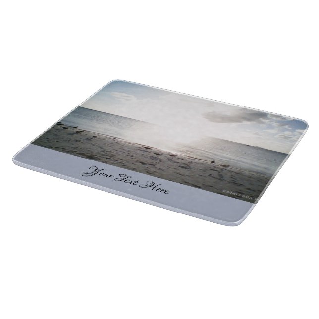 Sonnenglanz am Strand Schneidebrett (Ecke)