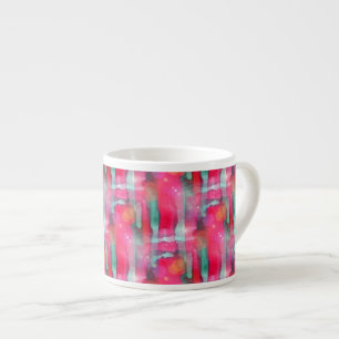 Sonnenglast abstrakt gemalt Wasserfarbe Espressotasse