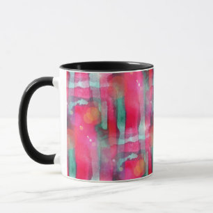 Sonnenglast abstrakt gemalt Wasserfarbe Tasse