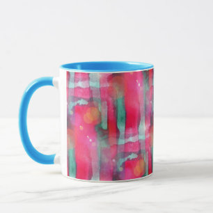 Sonnenglast abstrakt gemalt Wasserfarbe Tasse