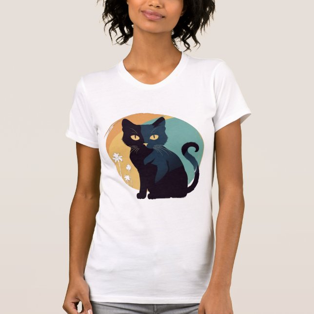 Sonnengleiches Schnurren T-Shirt (Vorderseite)