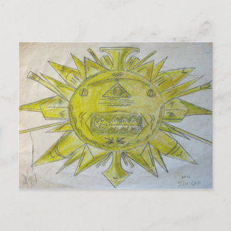 Sonnengott Postkarte