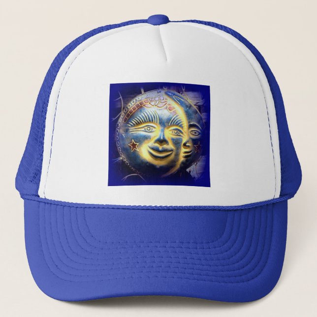 Sonnenkappe/ Mond Truckerkappe (Vorderseite)