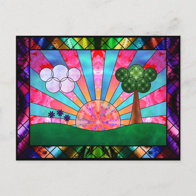 Sonnenkarte Postkarte (Vorderseite)