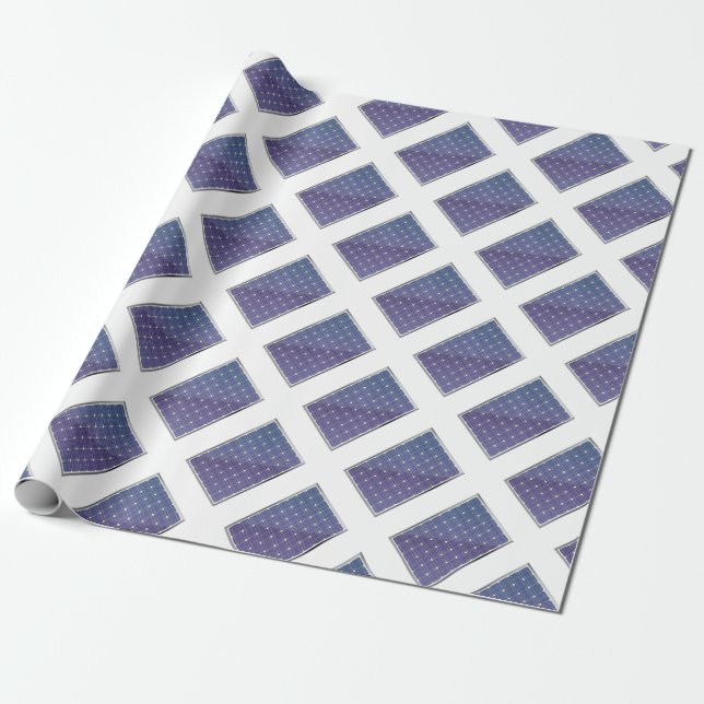 Sonnenkollektor auf Weiß Geschenkpapier (Ungerollt)