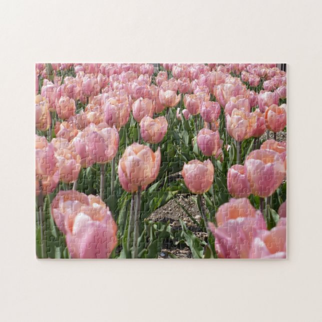 Sonnenküss-Rosa Tulips Puzzle (Horizontal)