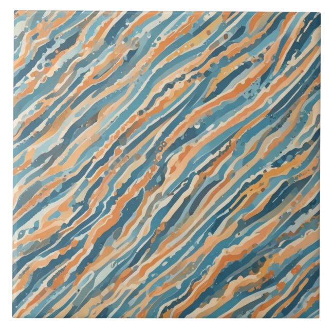 Sonnenküss Wasserfarben Fliese (Vorderseite)