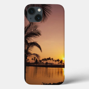 Sonnenlage auf der Bucht von Anaeho'omalu, Große I Case-Mate iPhone Hülle