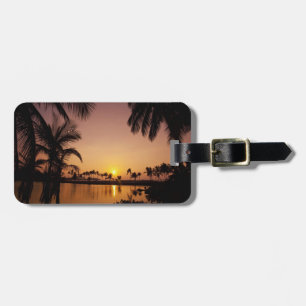 Sonnenlage auf der Bucht von Anaeho'omalu, Große I Gepäckanhänger