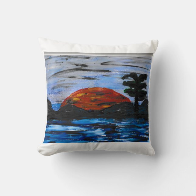 Sonnenlandschaft Kissen (Vorderseite)