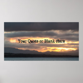 Sonnenlandschaft Poster