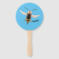 Sonnenlich wütende Hornet Wespe Cartoon Illustrati