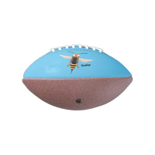 Sonnenlich wütende Hornet Wespe Cartoon Illustrati Football