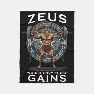 Sonnenliche Bodybuilding Muskel Spaß Griechen Gott Fleecedecke