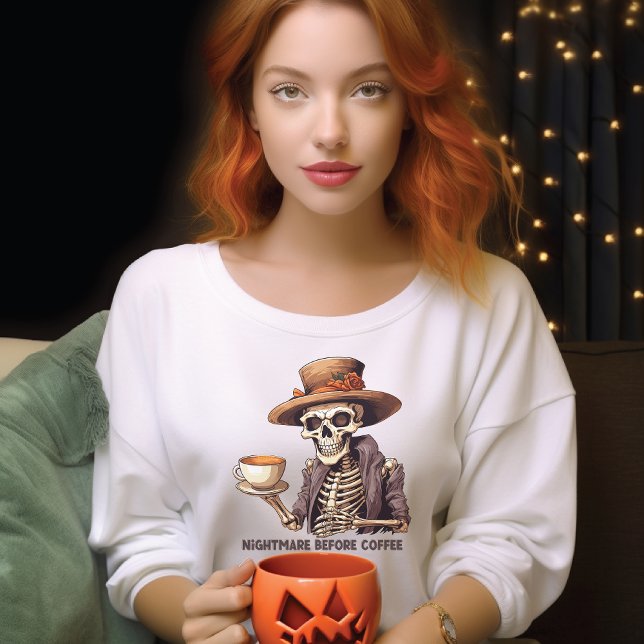 Sonnenlicher Halloween-Albtraum vor dem Kaffeelett Sweatshirt (Von Creator hochgeladen)