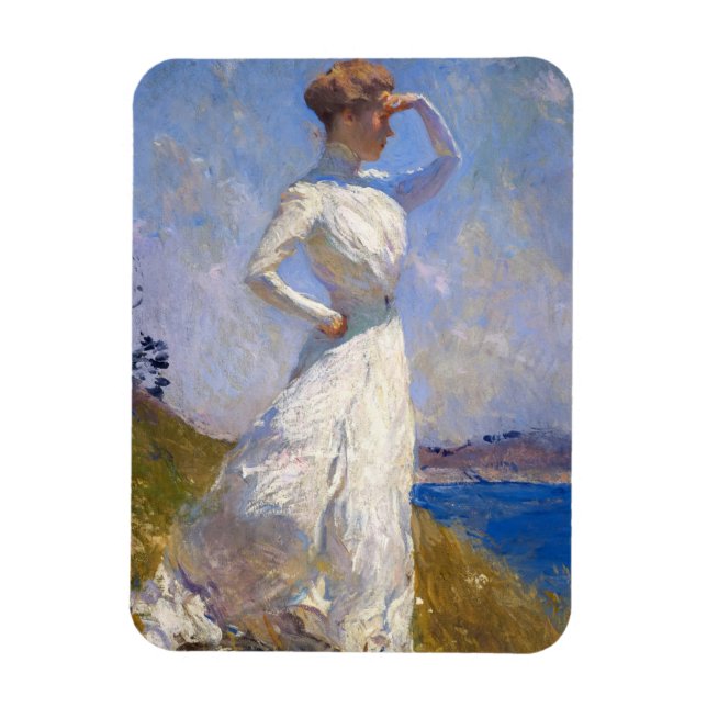 Sonnenlicht, 1909 von Frank Weston Benson Magnet (Vertikal)