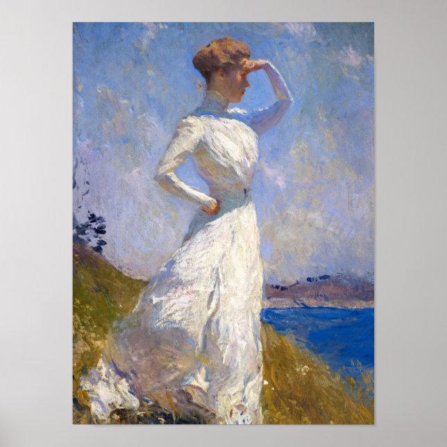 Sonnenlicht, 1909 von Frank Weston Benson Poster (Vorne)