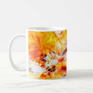 Sonnenlicht. Abstrakte, schöne, bunte, helle Kunst Kaffeetasse
