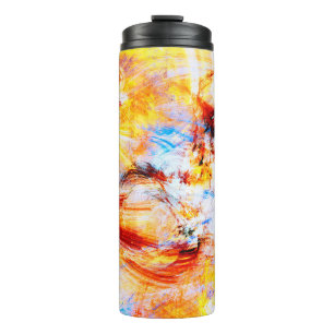 Sonnenlicht. Abstrakte schöne multicolor helle Kun Thermosbecher