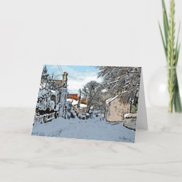 'Sonnenlicht auf den Paddocks', Harthill mit Wooda Karte