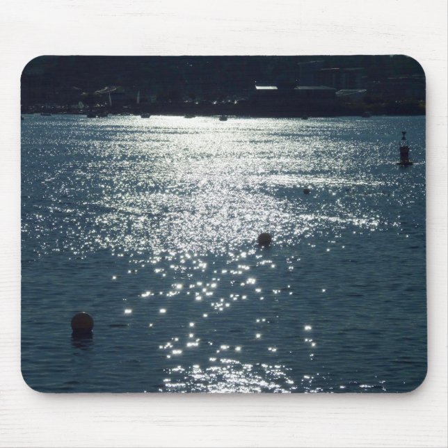 Sonnenlicht auf der Bucht von Cardiff Mousepad (Vorne)