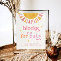 Sonnenlicht-Baby-Shower-Blöcke für Baby-Sprache