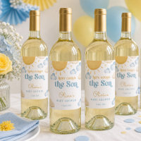 Sonnenlicht-Baby-Shower-Essen- und Getränke-Etiket