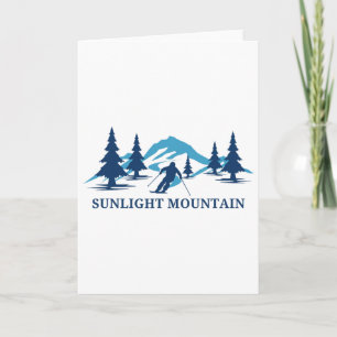 Sonnenlicht Berg Colorado Skigebiet Berge Karte