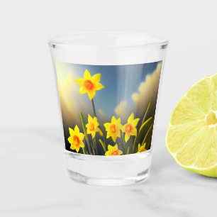 Sonnenlicht Blüten: Goldene Düfte in vollen Ruhm Schnapsglas
